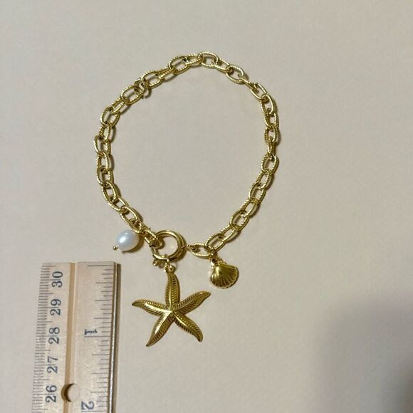 Boho starfish bracelet M618 - Picture 4 of 5